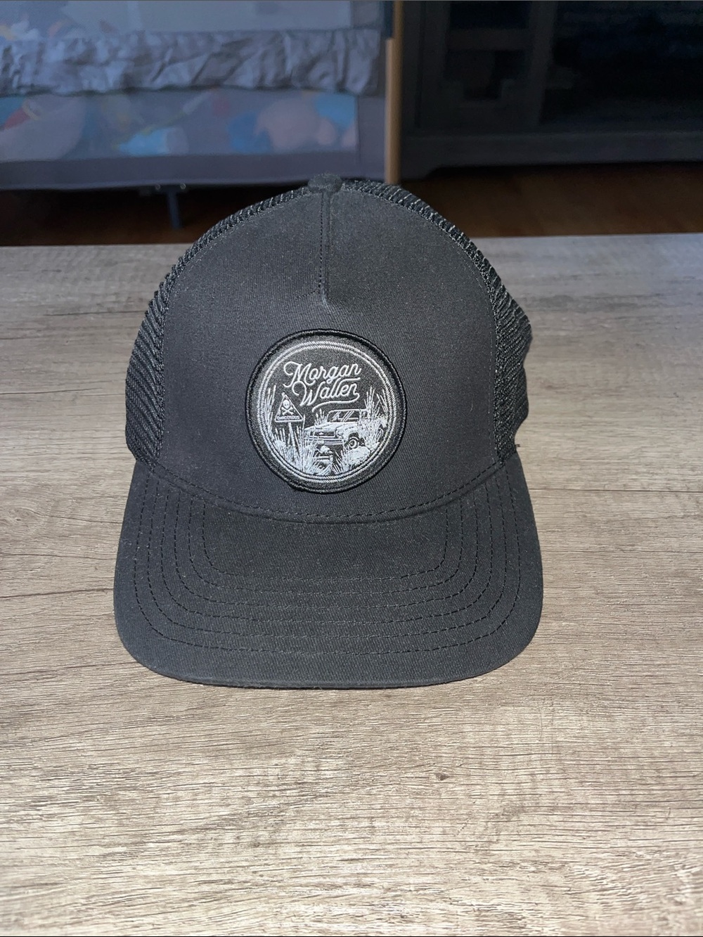 Morgan Wallen Black Trucker Hat - Embroidered Patch